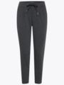 Ichi Kate Pant Cropped Dark Grey Melange