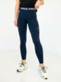 Nike Pro Mid Rise tights Obsidian/Hvit