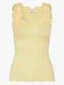 Rosemunde Babette Silk Top With Lace Lemon Creme