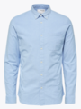 Selected Homme Selected Homme Reg Rick Oxford Shirt Long Sleeve Light Blue