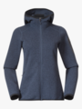 Bergans Kamphaug Knitted Hoodie Granite Blue