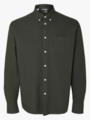 Selected Homme Selected Homme Reg Rick Oxford Shirt Long Sleeve Rosin Mixed Forest Night