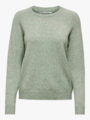 Only Lesly Kings Long Sleeve Pullover Knit Basil