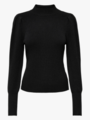 Only Katia Long Sleeve Highneck Pullover Knit Black