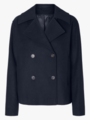 Selected Femme Alma Short Wool Jacket Dark Sapphire