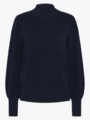 Y.A.S Fonny Long Sleeve Knit Pullover Navy Blazer